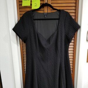 Torrid black sweater dress, fit n flare, size 2
